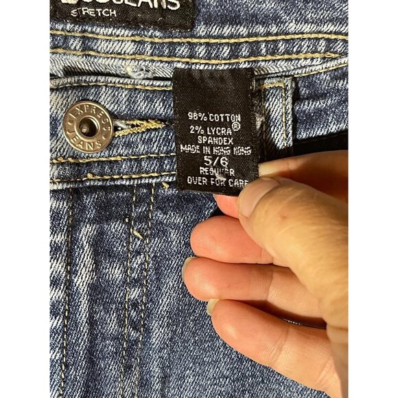 express jeans stretch light blue wash pockets zipper belt loops size 5/6 READ - Picture 3 of 11